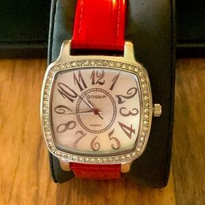 Gossip NWOT leather women’s watch 9” in original box never been worn new battery